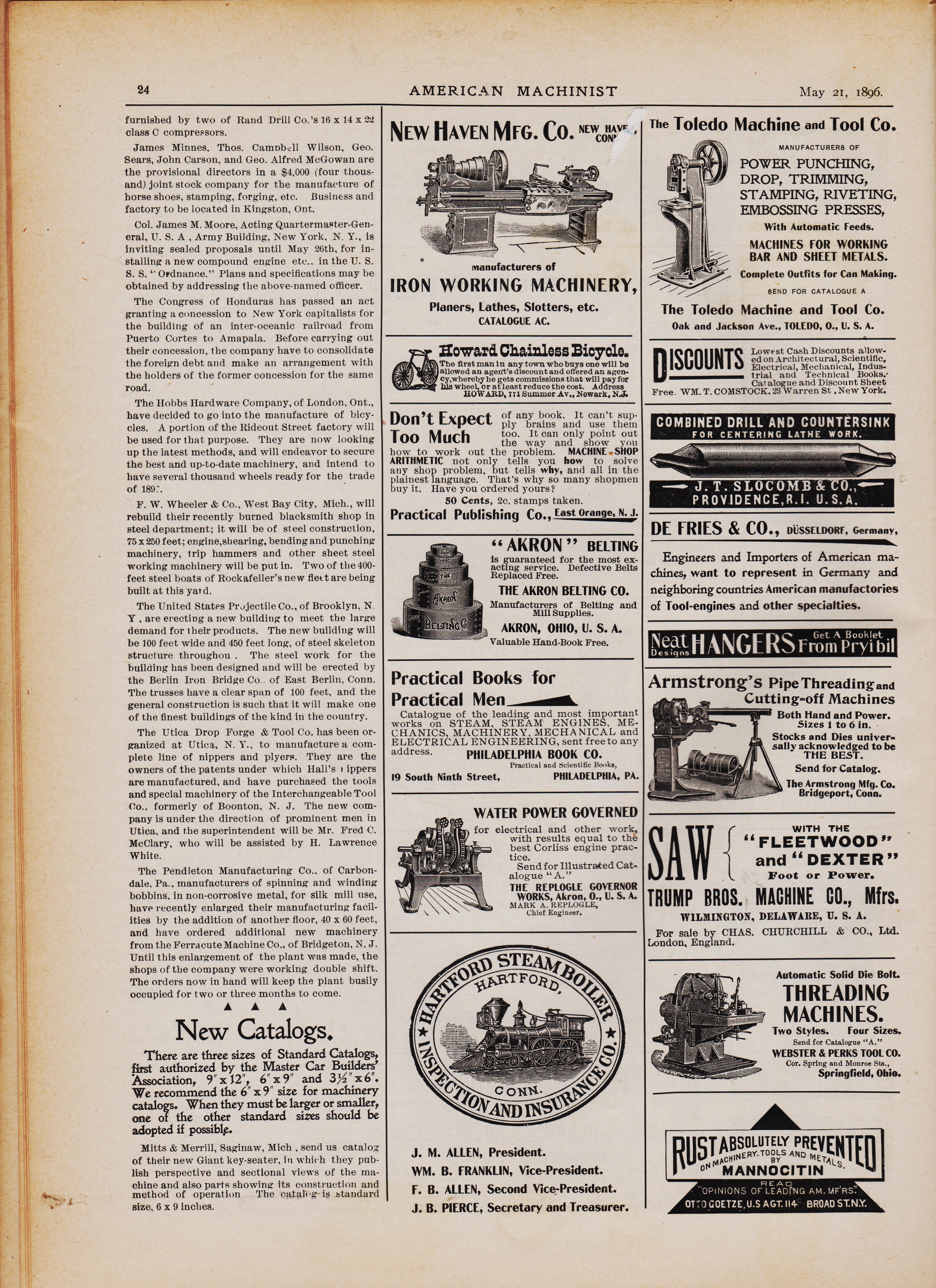 https://antiquemachinery.com/images-1896/American-Machinist-Feb-12-1887-May-1-pg-24-New-Haven-Mfg-co-Lathe-Iron-working-machinery-Toledo-Machine-and-tool-Co-Press-sheet-metal-press-Armstrong-pipe-Threader-cutting-off-machine.jpeg