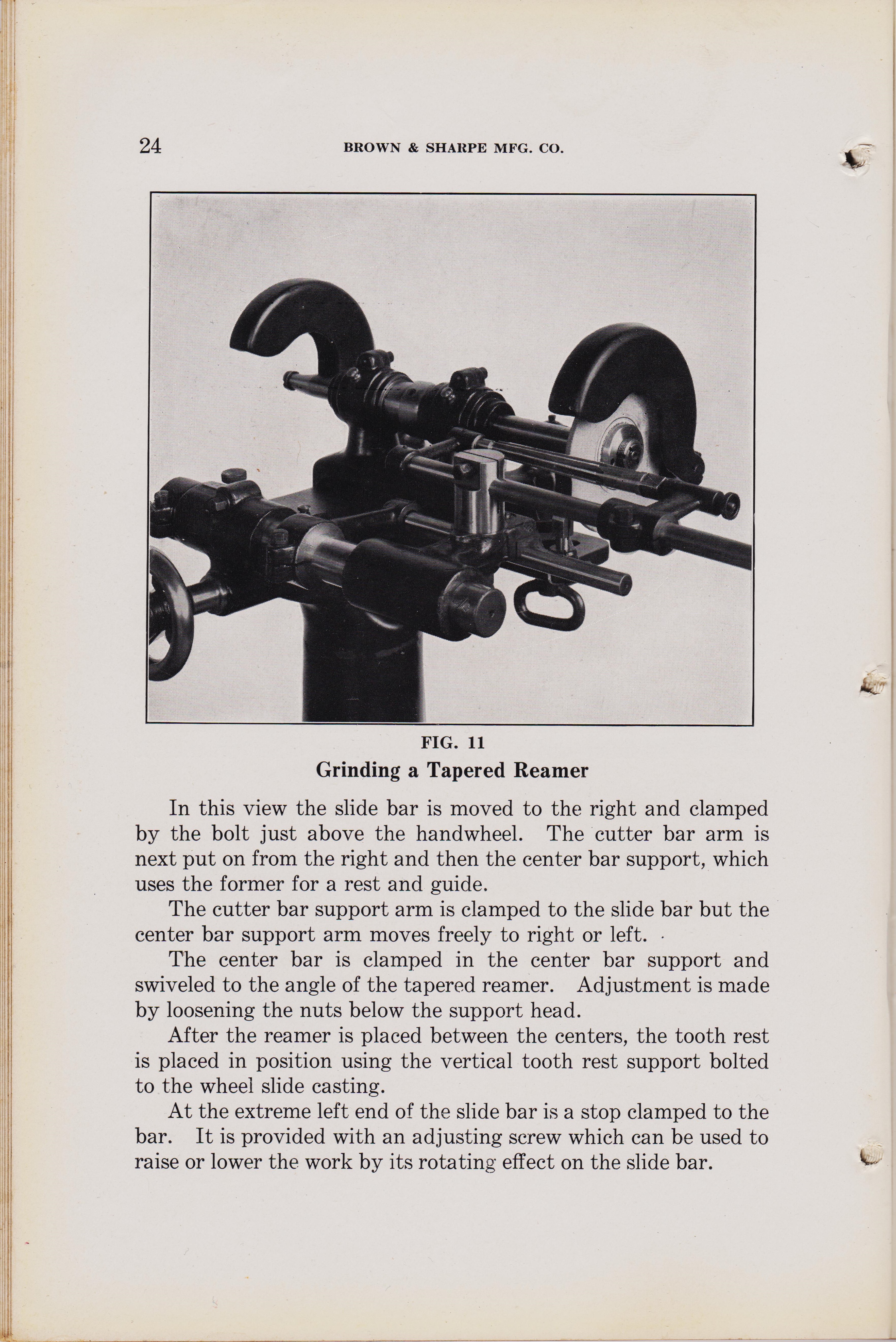 https://antiquemachinery.com/images-2020/Universal-Cutter-and-Reamer-Grinder-Machine-Brown-and-Sharpe-Mfg-Co-1929-No2-pg-24-Sharpening-a-Tapered-Reamer.jpeg