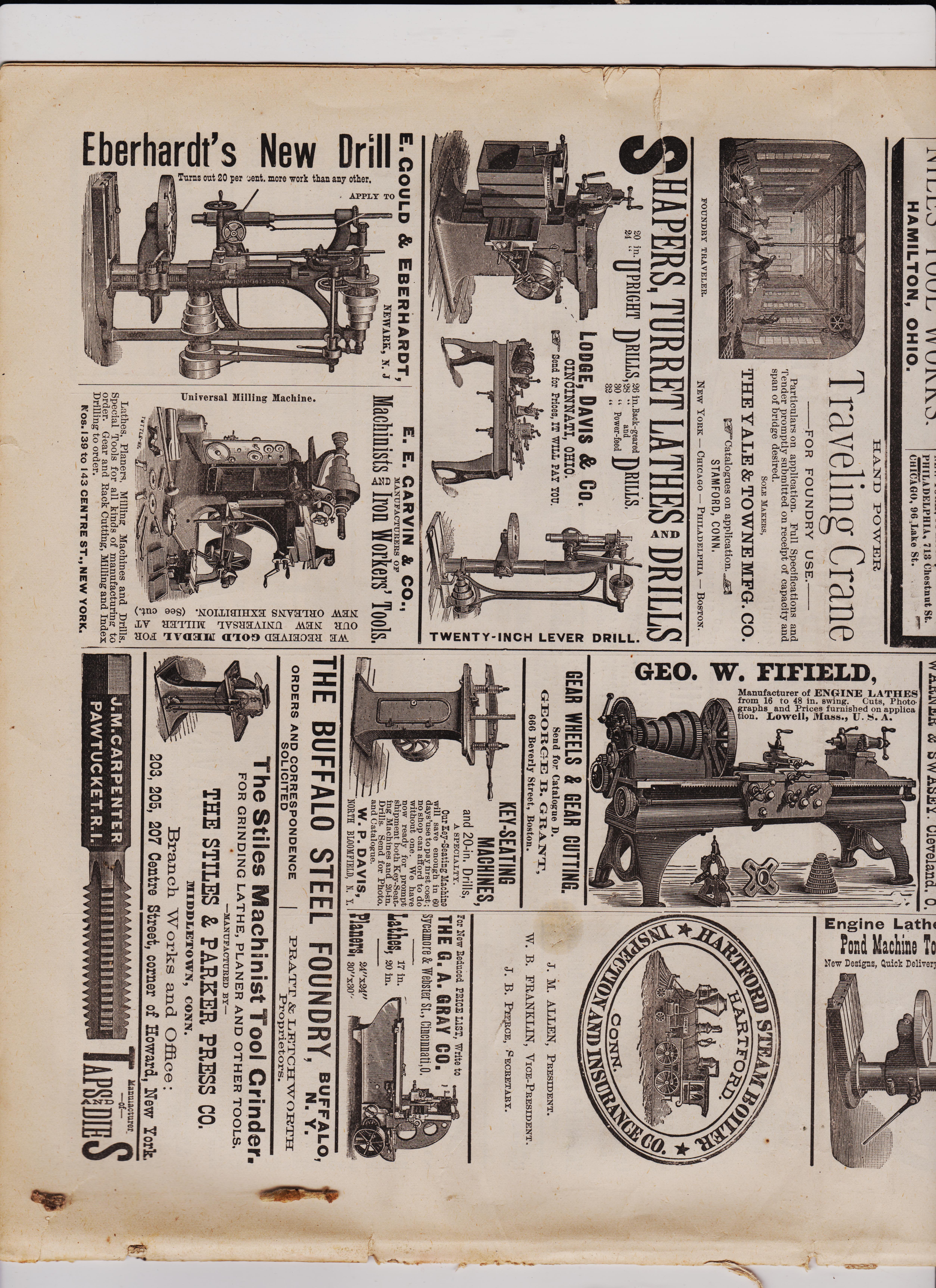 https://antiquemachinery.com/images-American-Machinist-Feb-12-1887/American-Machinist-Feb-12-1887-pg-16-bot-Lodge-and-Davis-Co-Key-SeatDrill-lathe-Drills-Grey-Planer-Geo-W-Fifield-lathe-Grant-Gear-Wheels-E-E-Garvin-Horizontal-Milling-Machine-Eberhardt-Drill-Press-Styles-and-Parker.jpeg