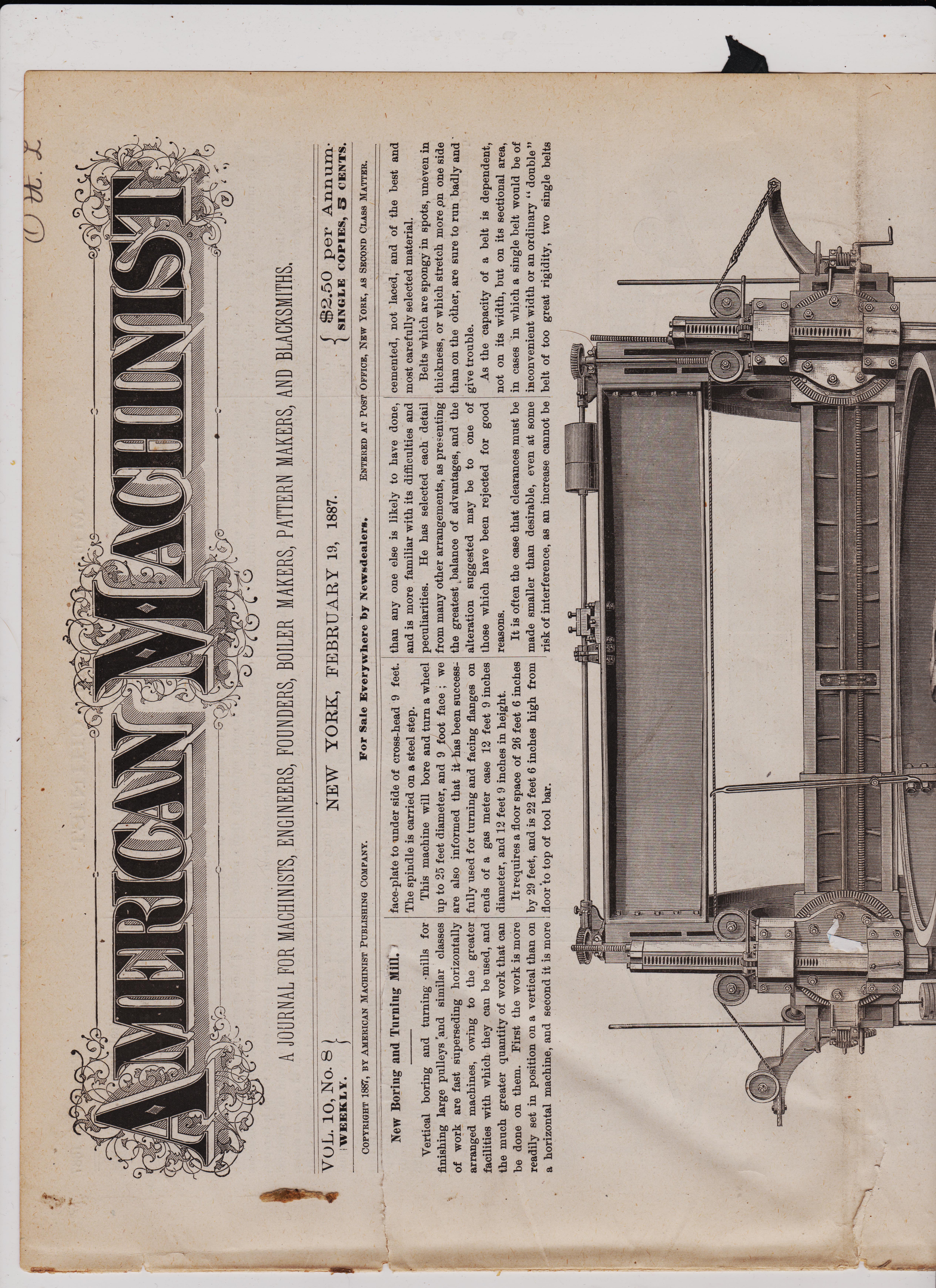 https://antiquemachinery.com/images-American-Machinist-Feb-19-1887/American-Machinist-Feb-19-1887-pg-1-top-New-Boring-and-Turning-Mill-Lathe-VTL-Suggestions-in-Machne-Design.jpeg