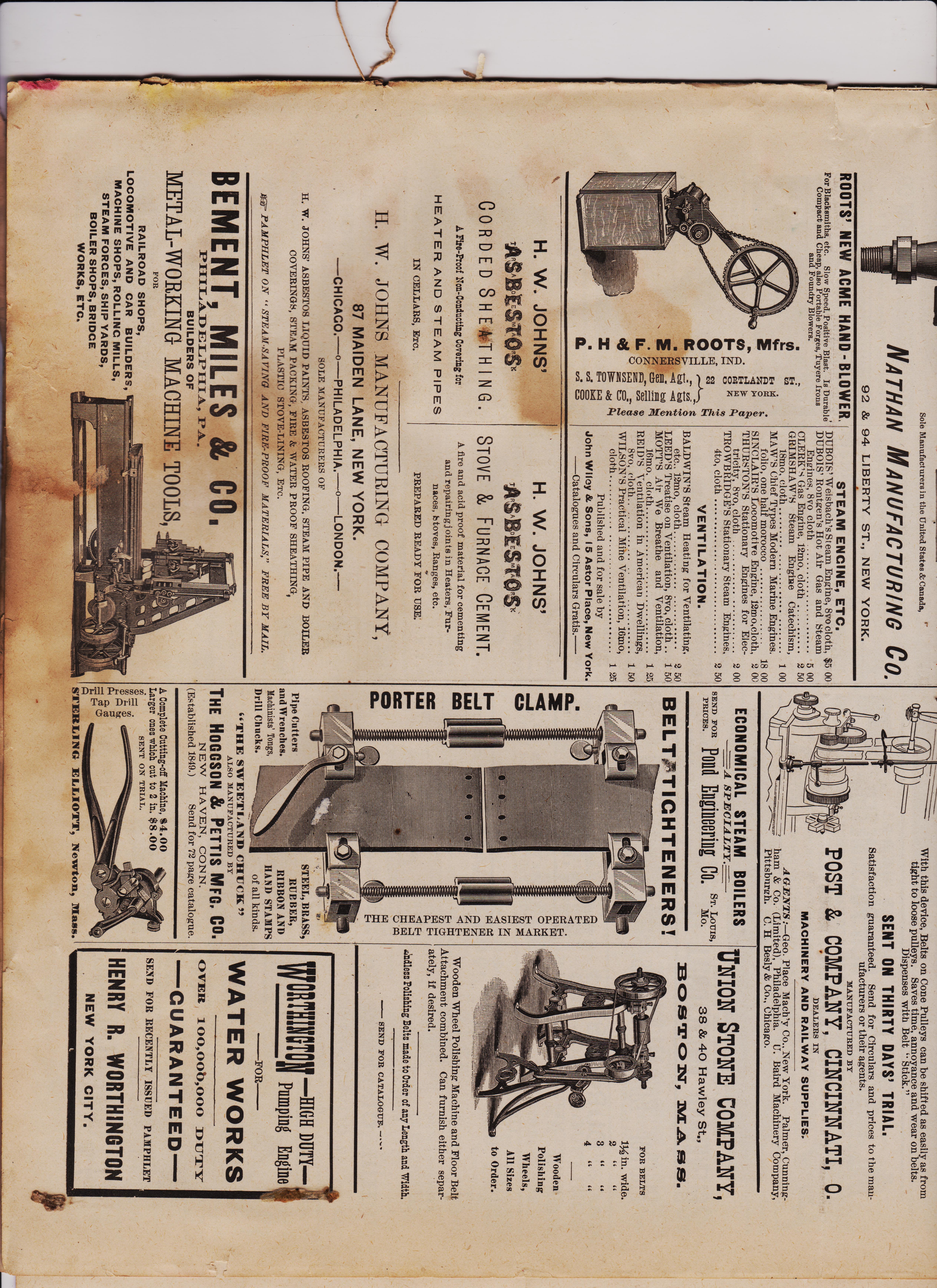 https://antiquemachinery.com/images-American-Machinist-Jan-1-1887/American-Machinist-Jan-1-1887-pg-11-bot-Union-Stone-Co-Worthington-Water-Punp-Bement-Miles-and-Co-Metal-Planer-Asbestos-Sheathing-Cement-H-W-Johns-Roots-Hand-BlowePorter-Belt-Clanp.jpeg