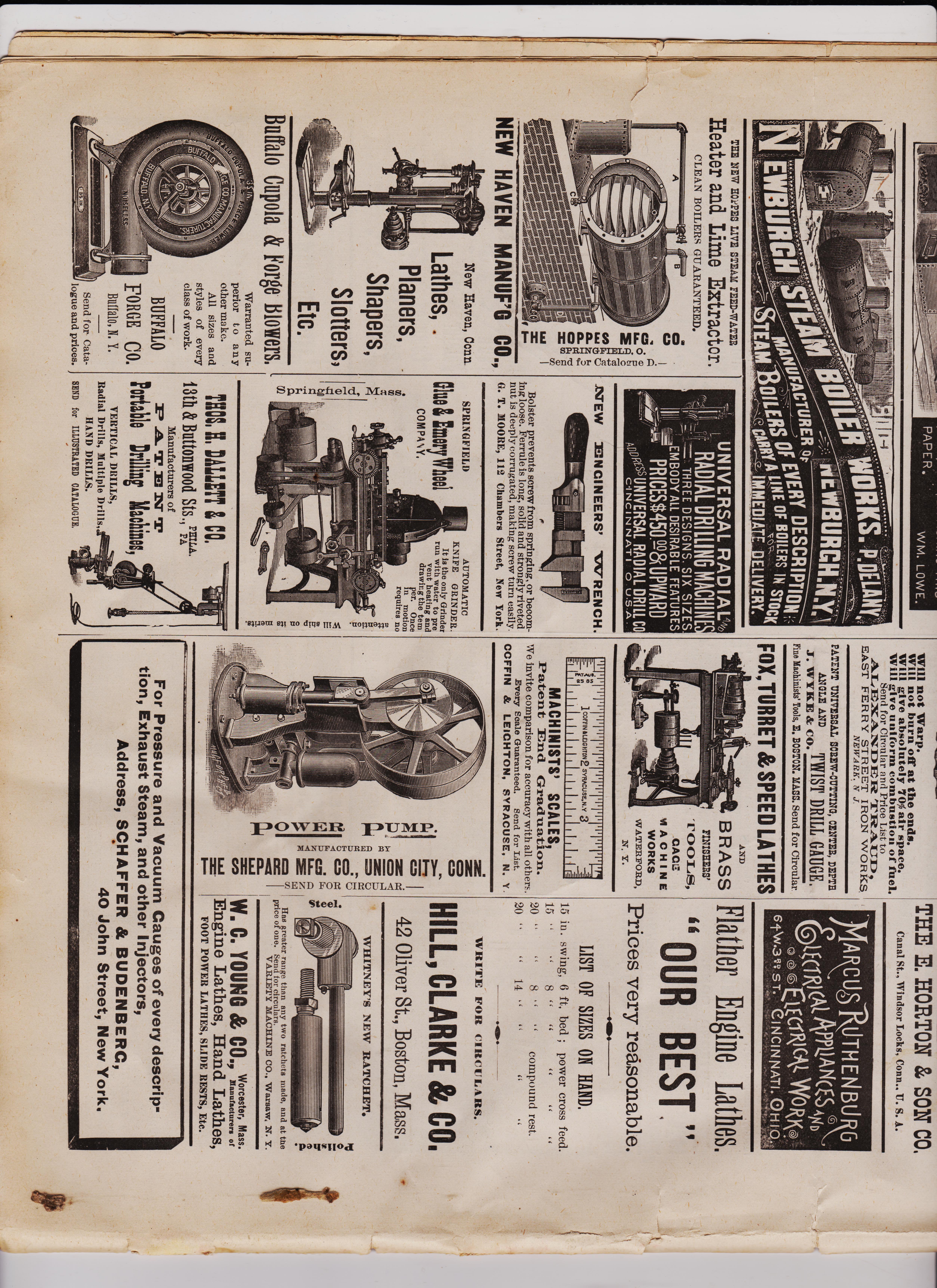 https://antiquemachinery.com/images-American-Machinist-Jan-22-1887/American-Machinist-Jan-15-1887-p-12-bot-Buffalo-Blower-and-Forge-Co-Glue-and-Emery-Co-Automatic-Knife-Grinders-New-Haven-Manufacturing-Co-Planers-Lathes-Shapers-Slotters-Fox-Turret-and-Speed-Lathes-Hill-Clark-.jpeg